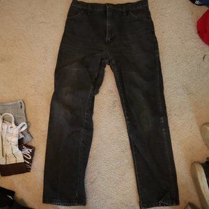 Rustled Black Jeans Size Medium 30" 38"